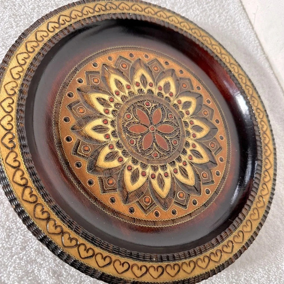 Vintage Hand Crafted In Poland Wood Art Wall Decor - Picture 4 of 10